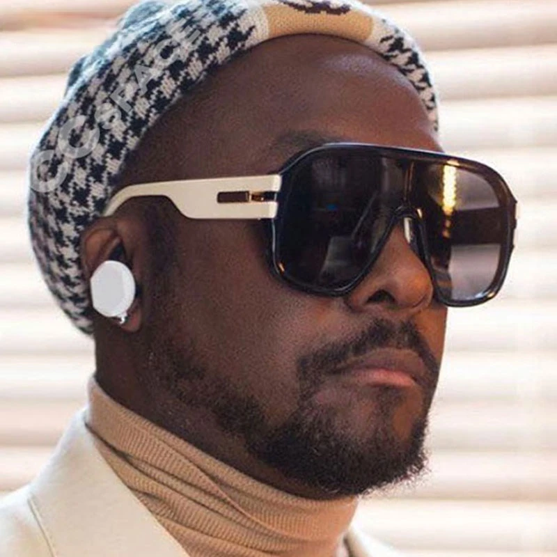 

Oversized One Lens Square Goggle Sunglasses Men Women Fashion Shades UV400 Vintage Glasses