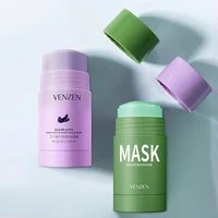 veze green mask stick mud pink eggplant yeast clay mask green tea cream clean face mask for facial care