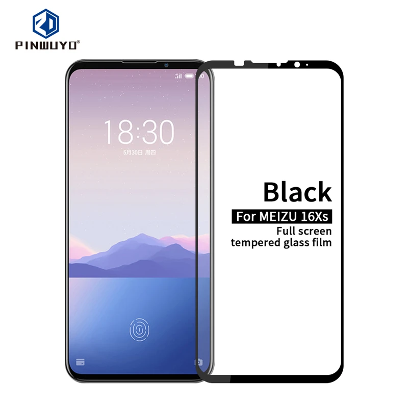 Для Meizu 16Xs закаленное стекло 2.5D изогнутое 9H полное покрытие протектор экрана для