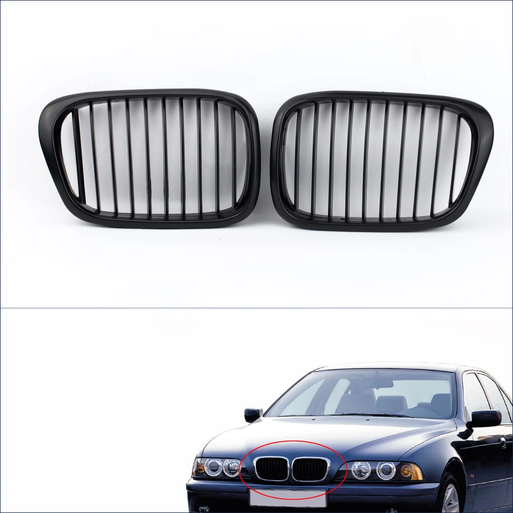 2 шт Автомобильная стильная матовая Черная передняя решетка для автомобиля