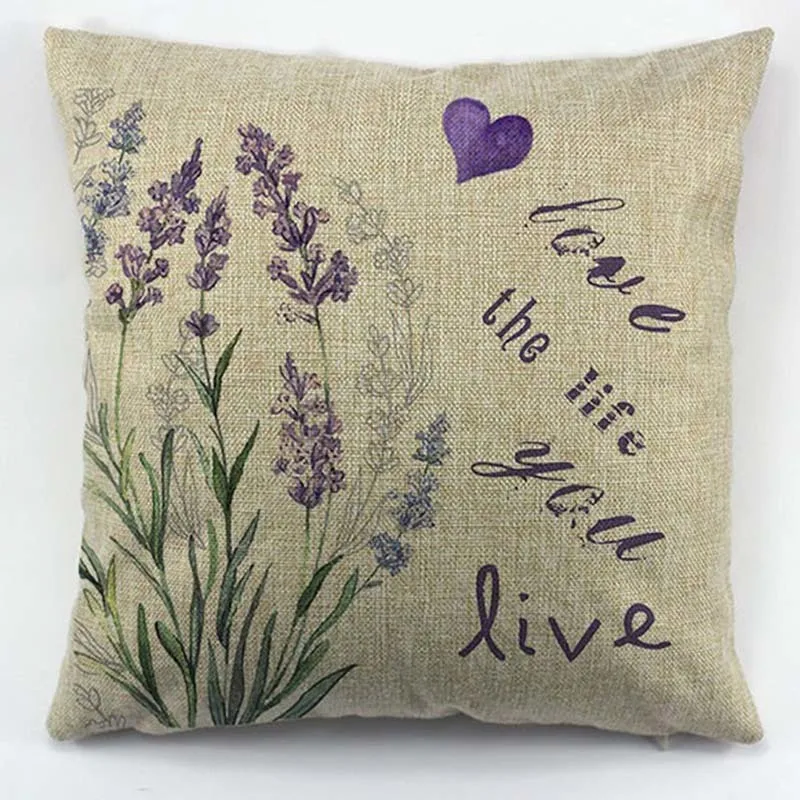 

Декоративные наволочки Provence Kissen лаванда 45x45 см