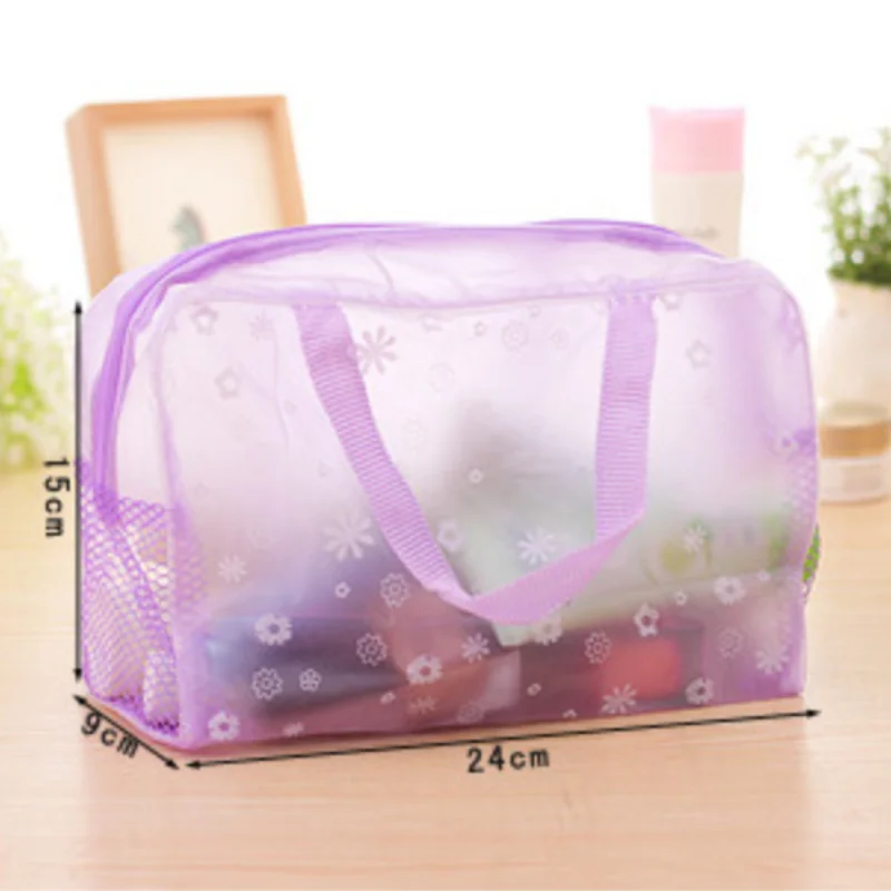 

Creative Home Transparent Waterproof Cosmetic Bags Portable Travel Toiletry Bag Multifunctional PVC Shower Product Storage Bag