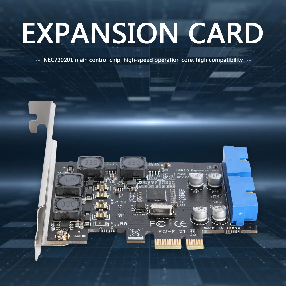 

Модуль расширения PCI Express с USB 3,0, передний PCI-E на 19/20 контактный разъем, адаптер, портативный адаптер внешней карты расширения