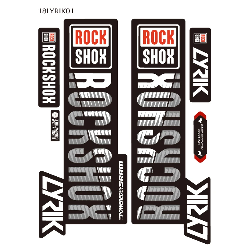 Коллекция 2018 года наклейка на вилку для горного велосипеда LYRIK ROCK SHOX переднюю