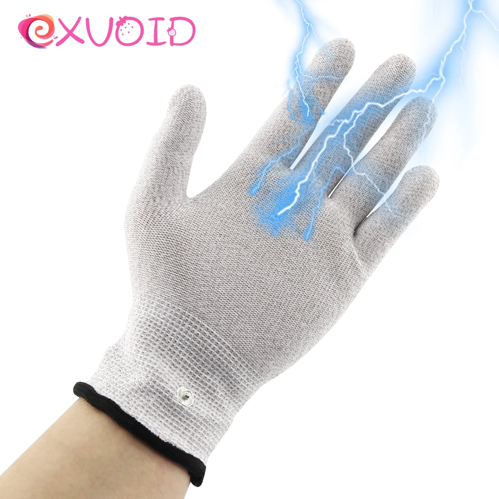 EXVOID 1 пара электростимуляция проводящий массаж секс-игрушки для пар медицинская