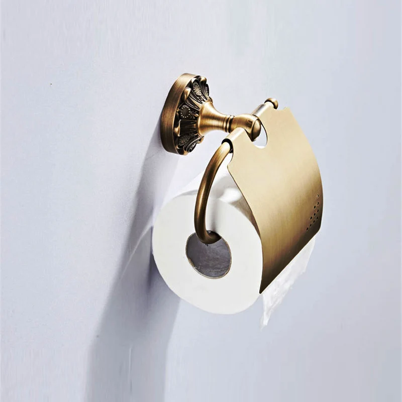 

Wetips Brass Roll Holder Toilet Wc Accessories Dispenser For Paper Holder Wall-Mounted Dangler Paper Towel Holder Tissue Hanger