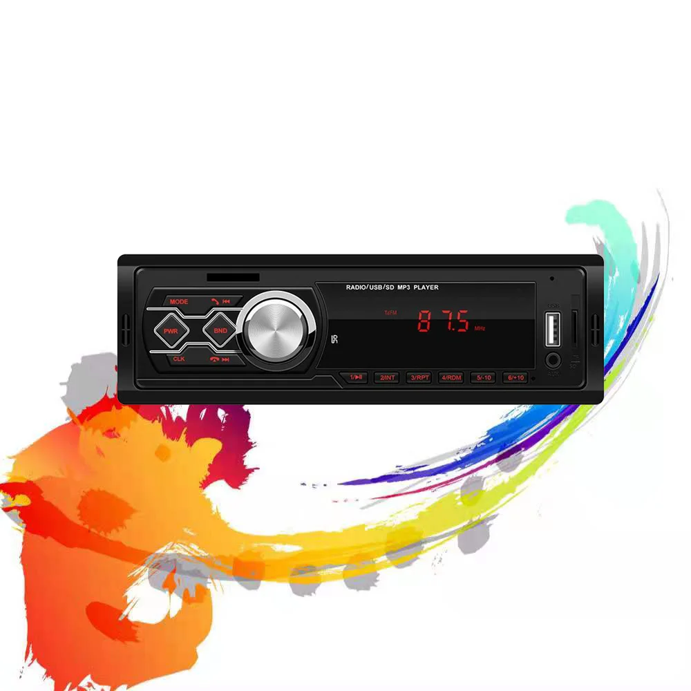 магнитола автомагнитола 1 DIN автомобильный Радио Bluetooth MP3 плеер 12 в FM AUX TF карта USB