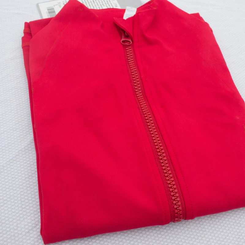 

Women's Lapel zipper running jacket long sleeve sportswear women's yoga exercise coat fitness shirt