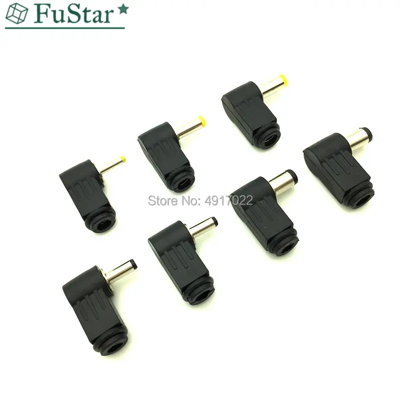10 шт. адаптер питания постоянного тока с штекером 90 градусов Штекер 5 5x2 1 мм 4 8x1 7 0x1
