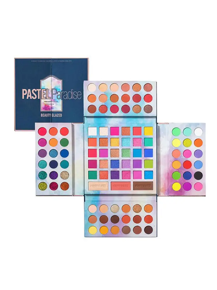 

105 Color Eyeshadow Palette All In One Highly Pigmented Matte Glitter Neon Makeup With Matte Blush Powder Makeup Gift Set