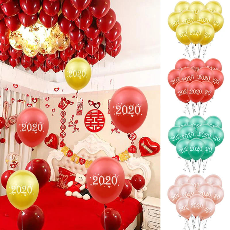 Латексные воздушные шары 2020 для новогодней рождественской вечеринки свадьбы