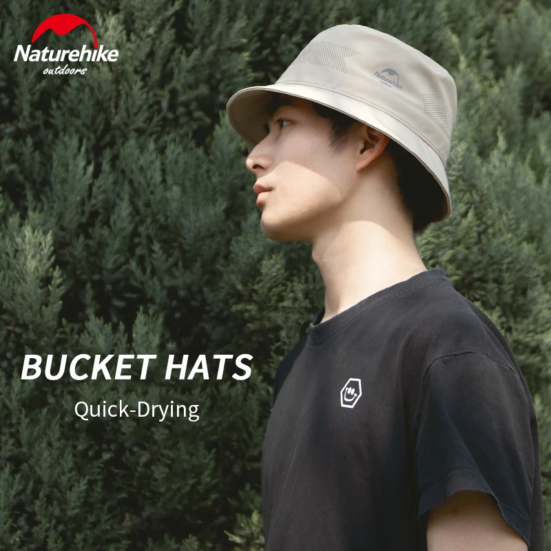 

Naturehike Bucket Hat Quick-Drying Fisherman Hat Outdoor Sunhat Hiking Camping Travel Hat Foldable Breathable Casual Cap Men