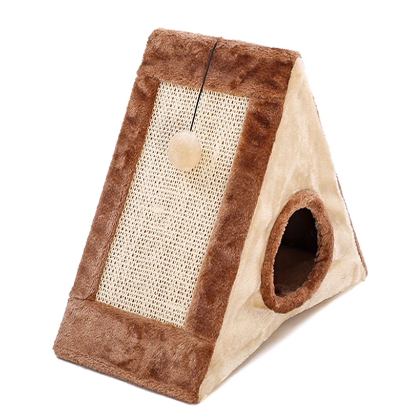 Забавные полочки для скалолазания кошачий домик Закрытая деревянная Когтеточка