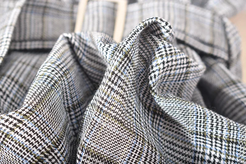 

Office Patchwork Shirt Casual Long Sleeve Tops Womens Clothing Korean Fashion Work Plaid Blouses Ladies Blouse Fall Blusas Mujer