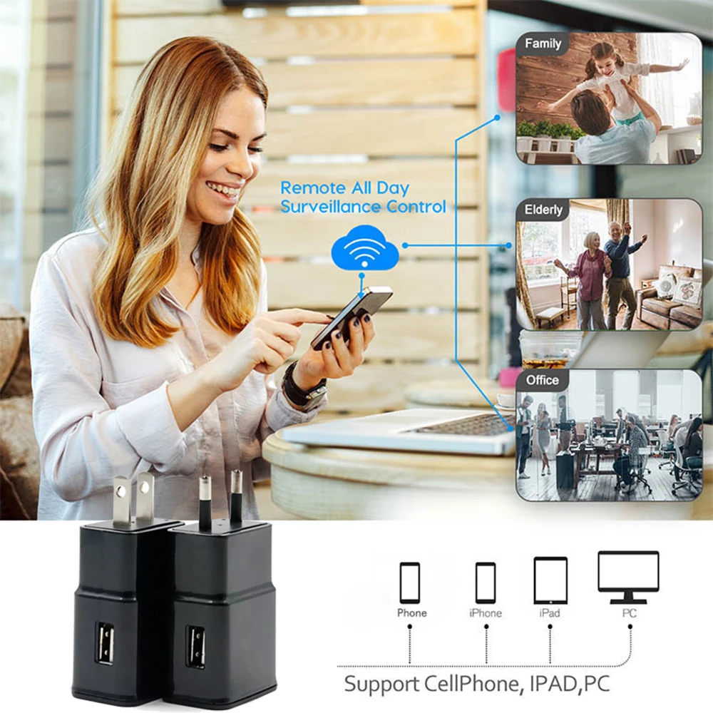 Беспроводная мини-камера видеонаблюдения 1080P HD Wi-Fi | Электроника