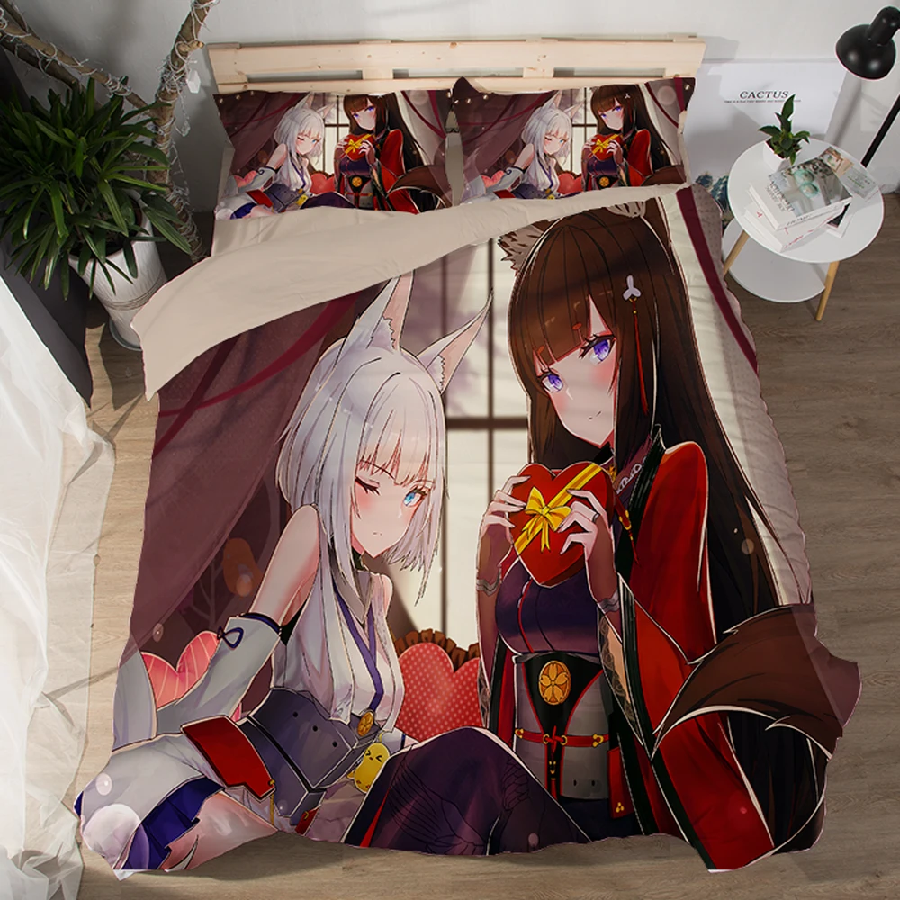 3 шт. Комплект постельного белья с пододеяльником и покрывалом | Дом сад