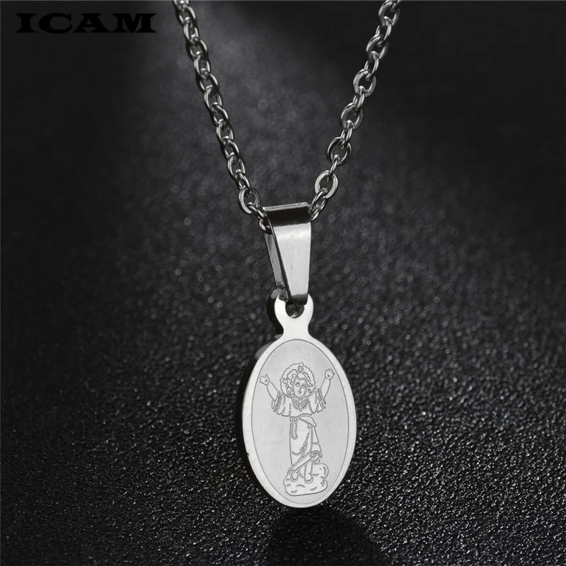 ICAM Прямая поставка ожерелье для мужчин и женщин Archangel St.Michael Protect Me Saint Protection Charm
