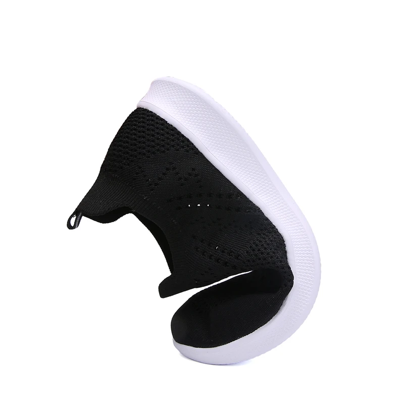 Holfredterse Summer Womens Flat Loafers Shoes Female Walking Sneakers Shoes Knitting Mesh Slip on Casual Shoes Plus Size 41 H979