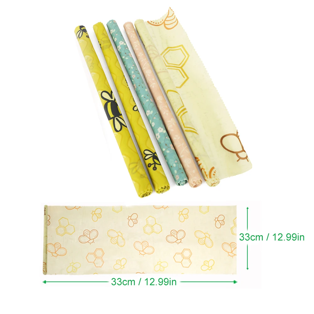 

Eco Friendly Reusable Food Wraps Food Fresh Keeping Storage Organic Beeswax Cloth Wrap Cling Wrap Custom Made Pattern Wholesale