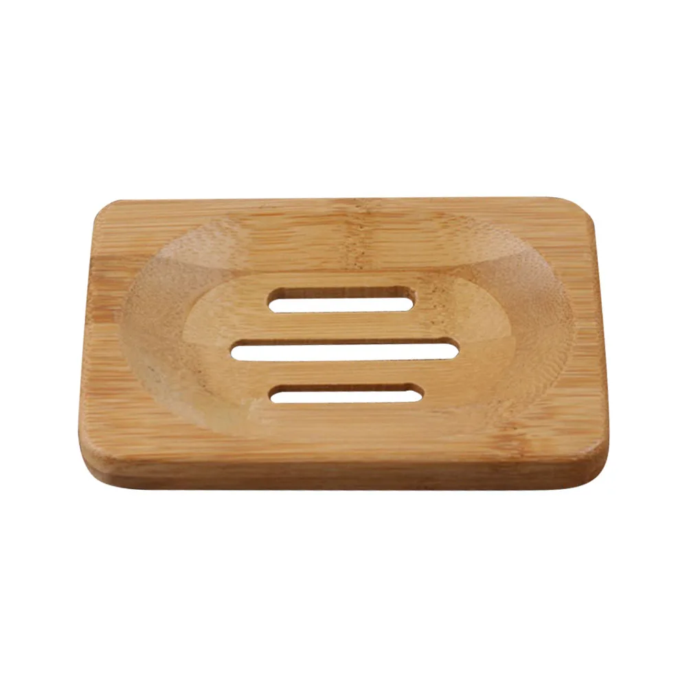 Бамбуковый квадратный поднос для мыла ванны и душа прочное блюдо подставка