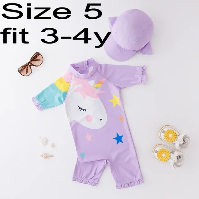 71398 Size 5 Summer летний купальный костюм с принтом рыбы для маленьких мальчиков и девочек, пляжный спортивный топ для серфинга, костюм цельный комбинезон, летний детский купальник - Цвет: 71398 Size 5