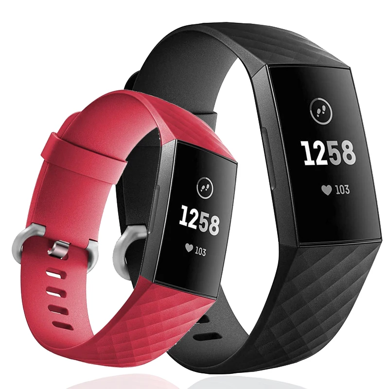 Браслет спортивный для умных часов Fitbit Charge 3 аксессуары смарт fitbit band correa мужской