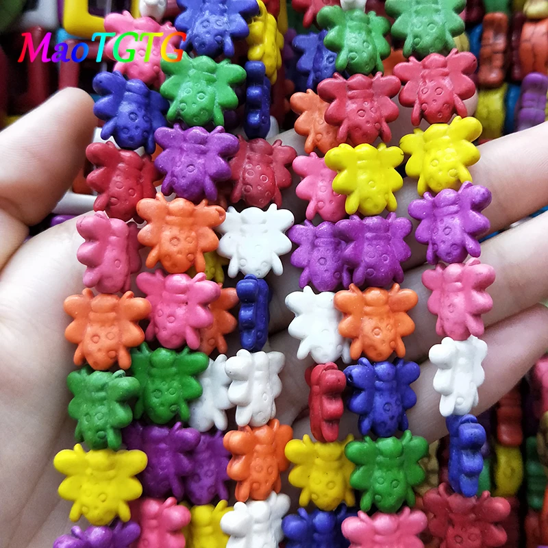 Разноцветные Свободные Бирюзовые бусины для изготовления ювелирных изделий