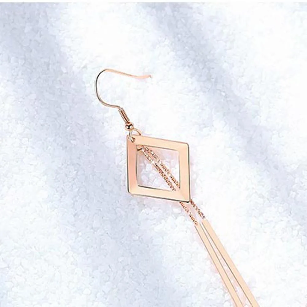 

New Style Simple Fashion Creative Design Geometry Drop Earrings Fine Jewelry Accessories For Women