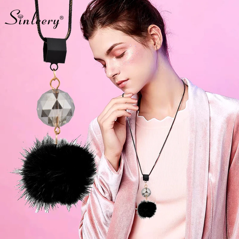 SINLEERY boho многоцветное Женское Ожерелье Длинная цепочка черная серая зеленая