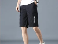 spring and summer mens mens overalls shorts mens cotton casual pants beach pants shorts five point pants pants breeches