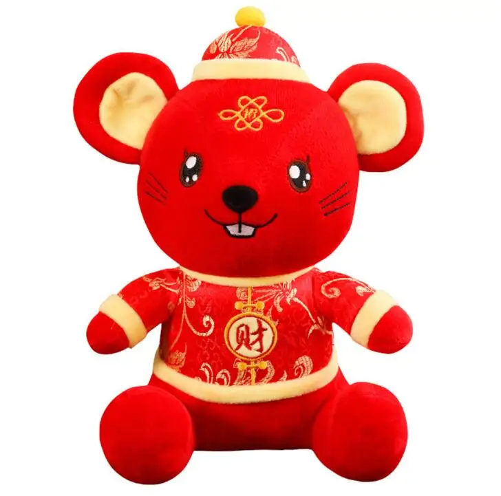 2020 год мышь Танг костюм плюшевая игрушка мягкие животные талисман игрушки