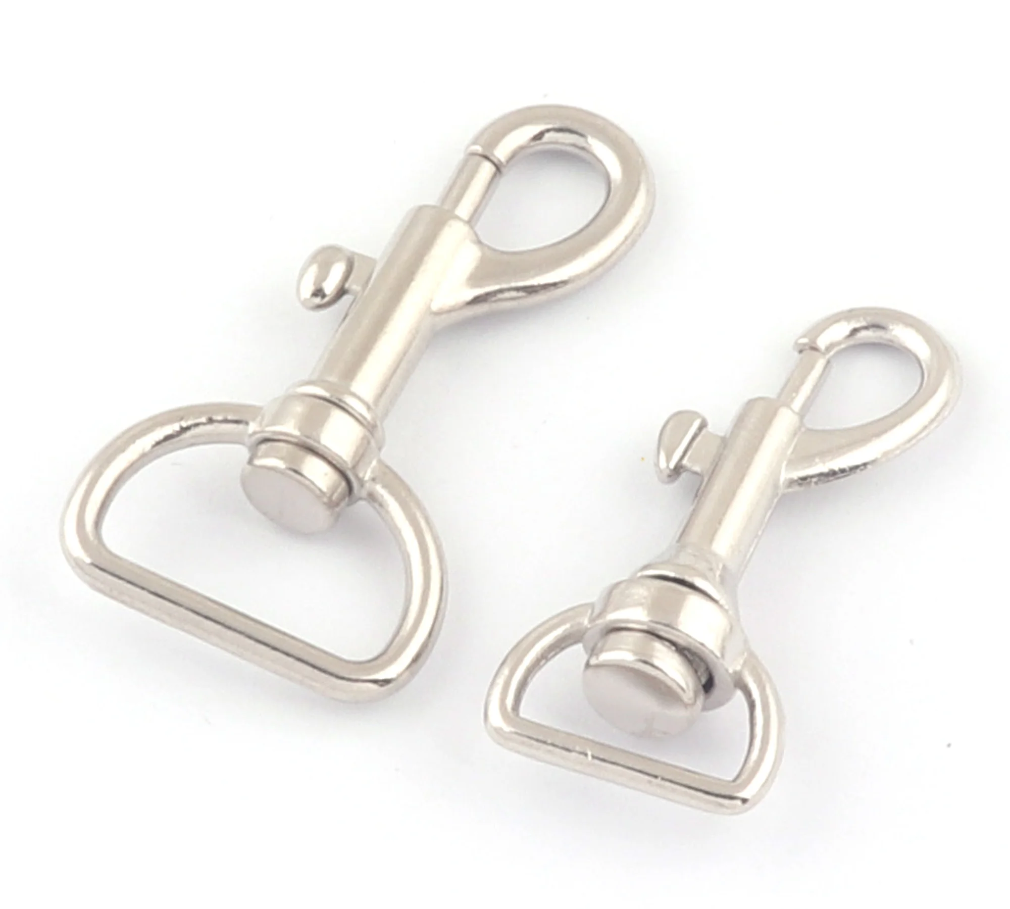 Серебряный Поворотный застежка когтя для собаки воротник тканевая лента пряжки