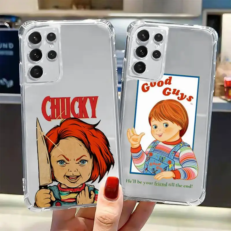 

Chucky Phone Case Transparent for Samsung A 10 21S 31 50 51 52 12 71 S note 10 20 21 fe plus ultra