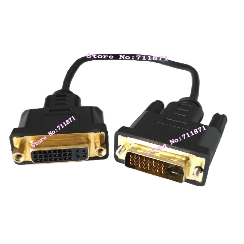 Удлинительный кабель DVI 30 см позолоченный штекер-гнездо 24 + 1 штекер 5 | Компьютеры
