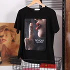 Лето 2021 года, новые футболки с аппликацией и принтом в стиле Харадзюку, женские футболки с короткими рукавами и приливом, свободные хлопковые футболки, топы, модная женская одежда