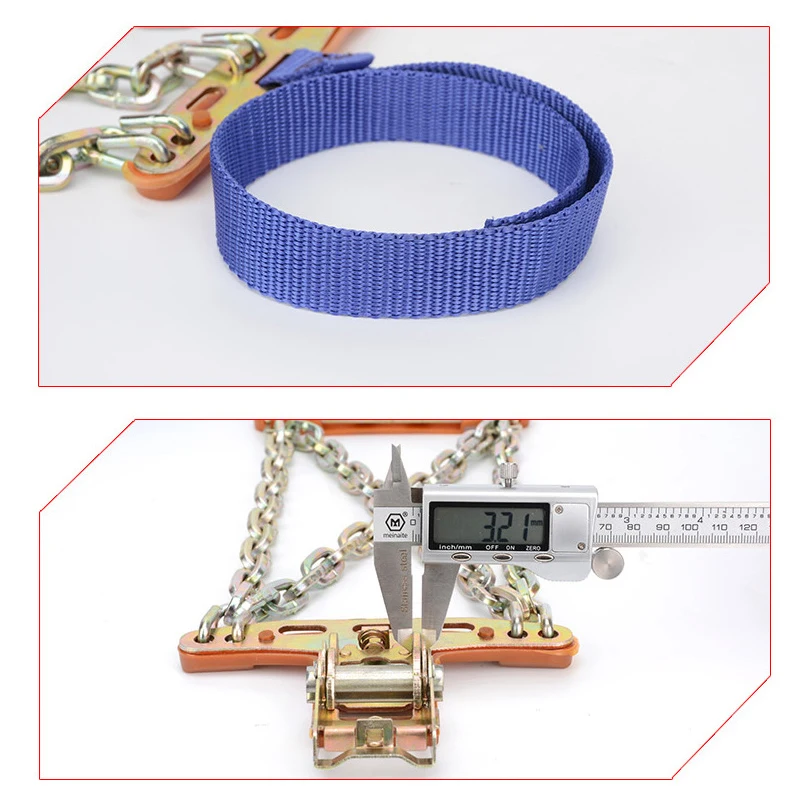 

Universal Automobile tire snow chain purpose car SUV emergency chain Snow mud manganese steel snow chain