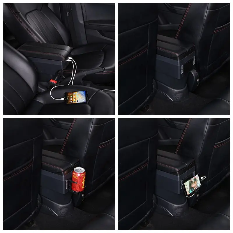 Ящик для хранения для Suzuki Swift 2005- подлокотник USB коробка с подстаканником аксессуары для салона автомобиля