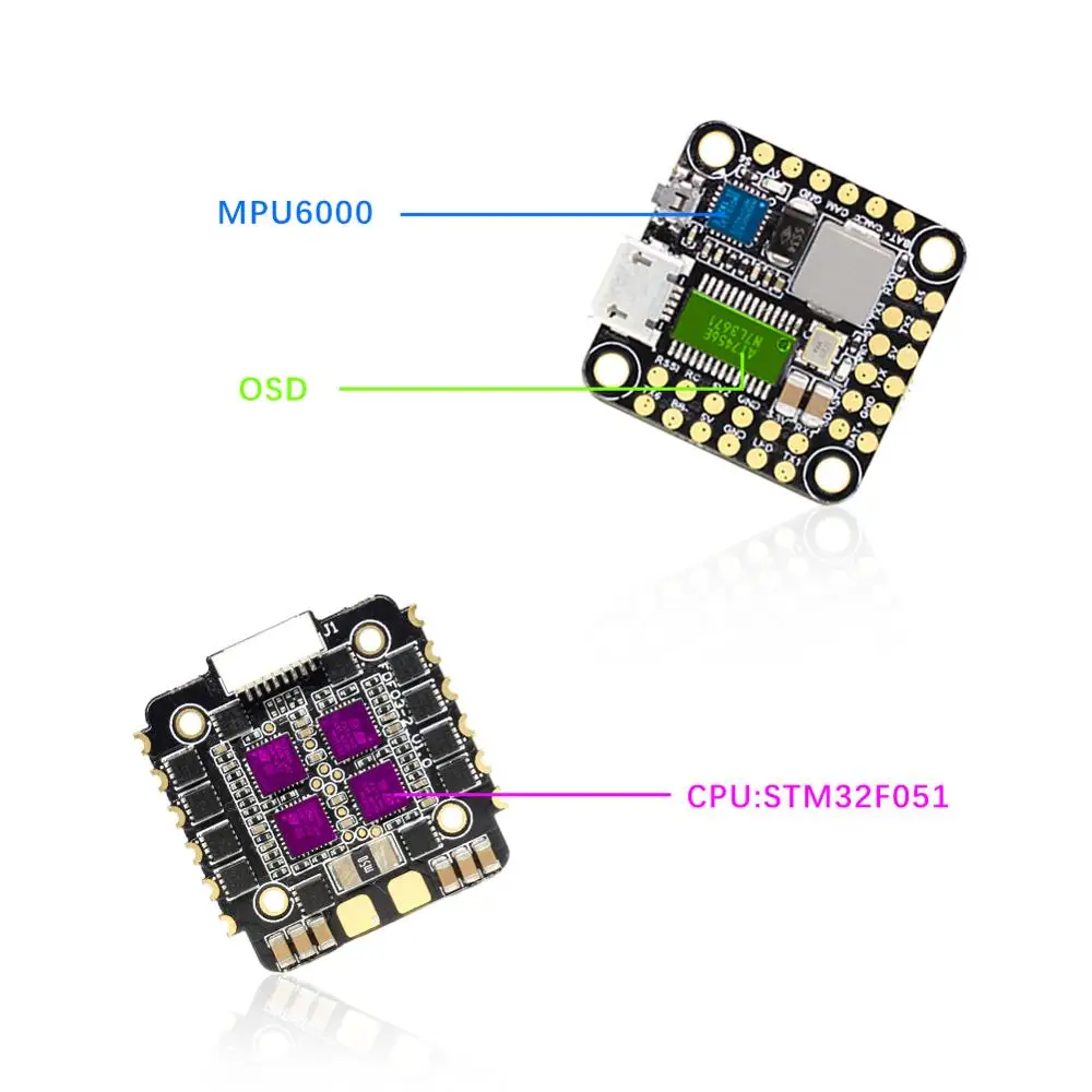 Электрические контроллеры скорости HGLRC FD445 + VTX Mini Stack 2-6S 45A BLHeli32 20x20 мм для