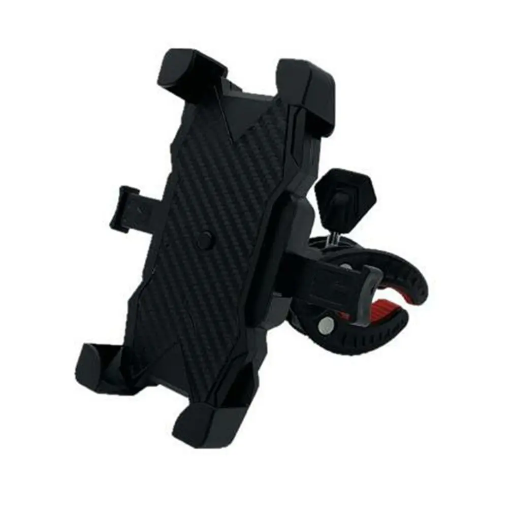 

Black Bicycle Mobile Phone Bracket Prevent Falling Off Shock Absorption Holiday Gift Birthday Gift Dual Use Support