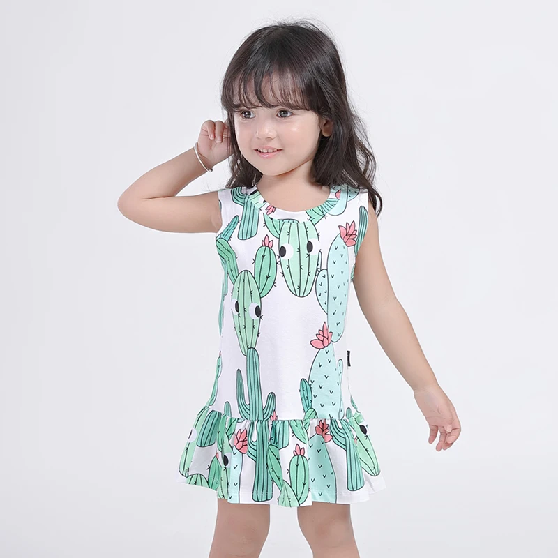 Tinypers/платье для маленьких девочек летние хлопковые жилеты без рукавов с тканевой