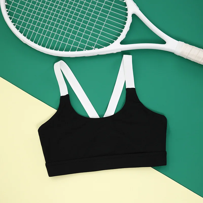 Sports Bra Breathable Top Shockproof Cross Back Push Up Workout Bra for Women Gym Running Jogging Yaga Fitness Bra