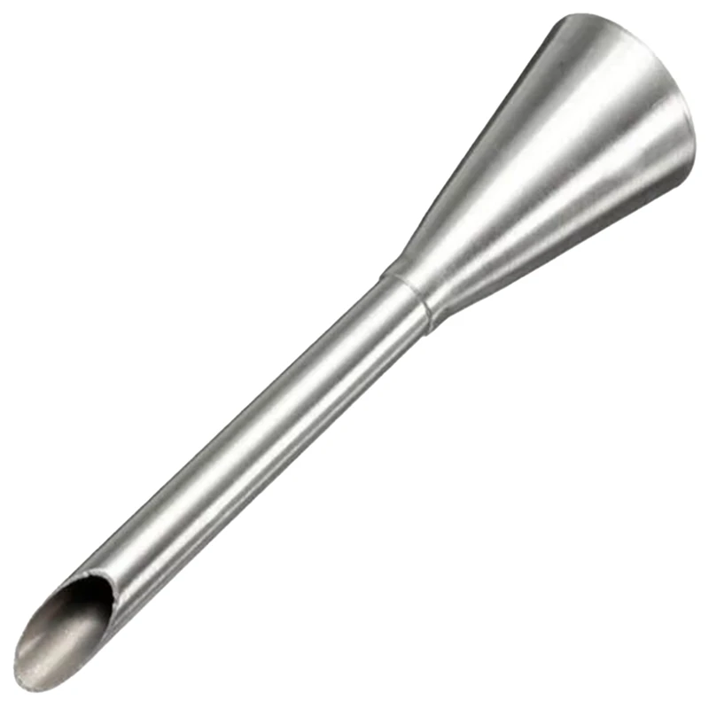 

50Pcs Stainless Steel Cream Icing Piping Nozzle Tip Decorating Tool Cupcake And Dessert Injector Long Puff Nozzle Tip