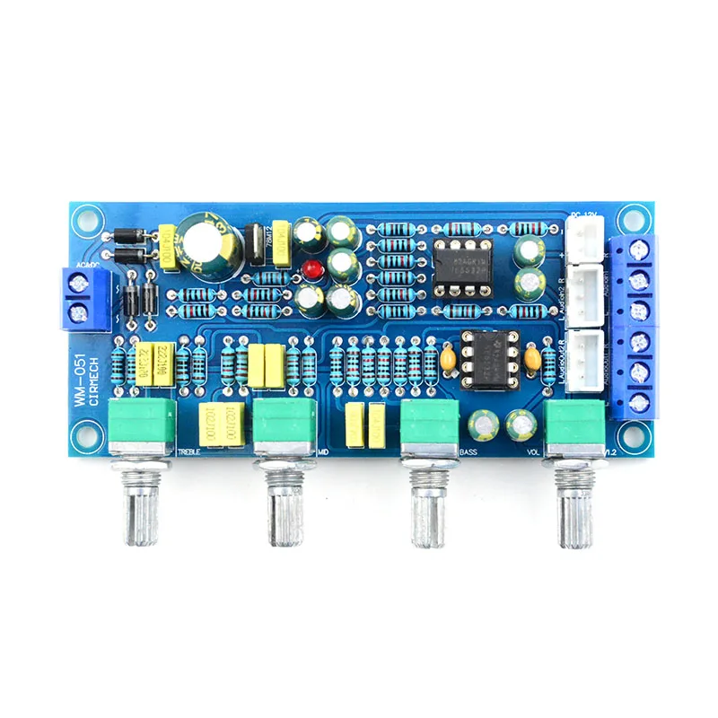 UNISIAN тональная плата NE5532 OP AMP Hi Fi предусилитель бас ВЧ баланс Объем Тон EQ