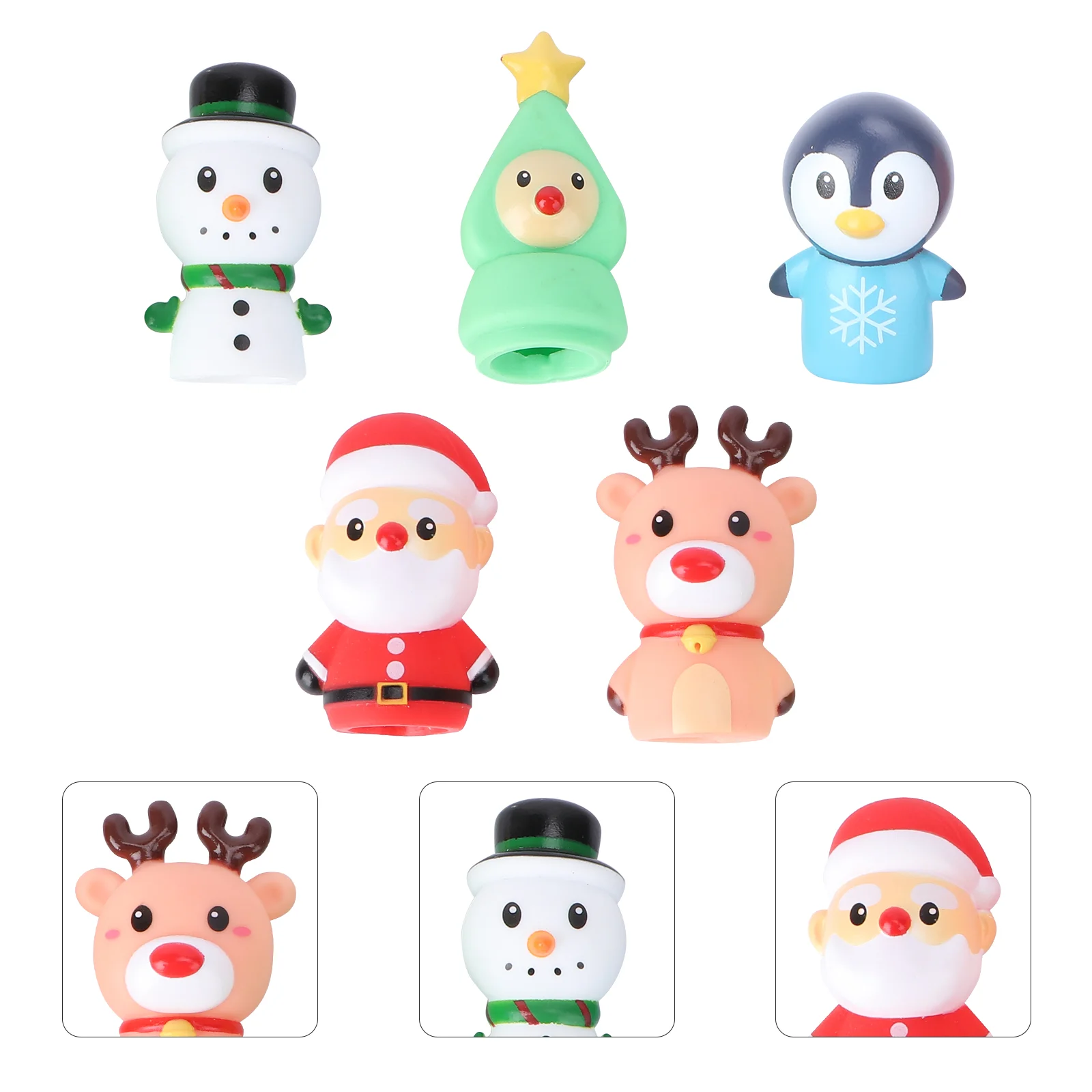 

5 шт., куклы на палец для детей и родителей (цветные)