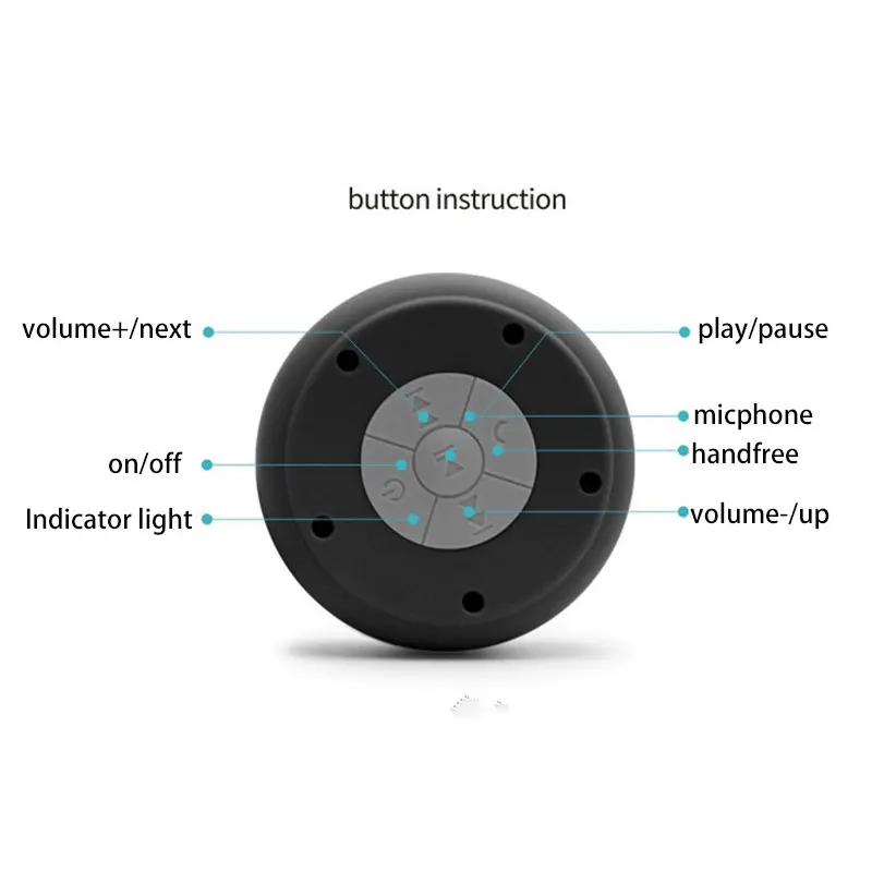 Новая Водонепроницаемая Bluetooth Колонка на присоске для улицы ванной спорта мини