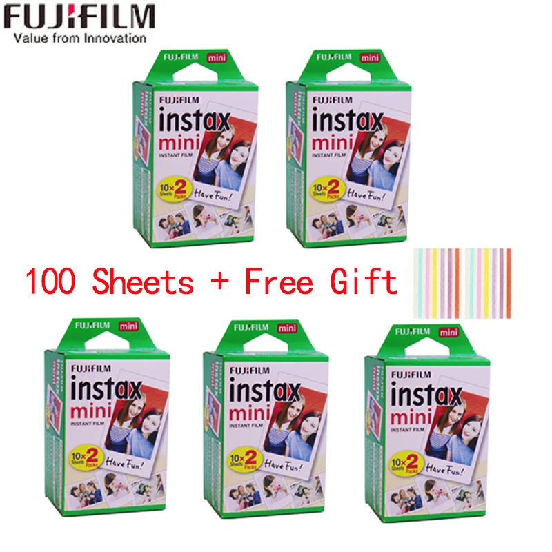 Фотобумага Fuji Fujifilm instax mini 11 9 8 10/20/40/50/60/80/100 листов пленка с белыми краями для