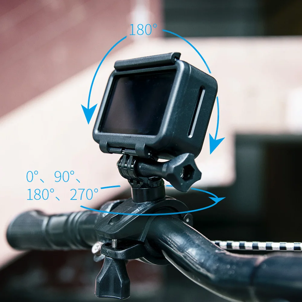 Велосипедный кронштейн держатель для Gopro Hero камера мотоцикл крепление велосипед для Go Pro Hero 3+ 6 5 4 3 2 Экшн камера стенд рамка зажим