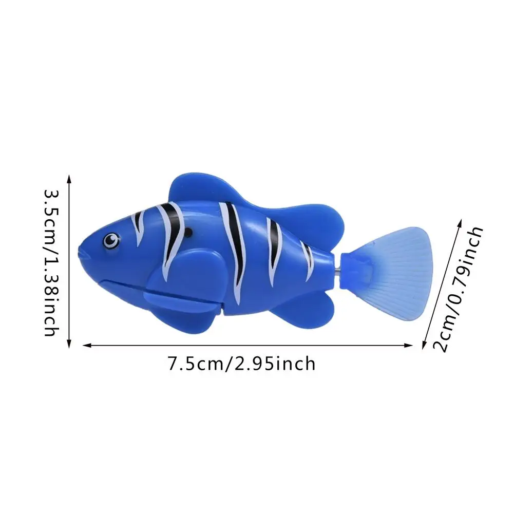 

Hot Sale 4Pcs / Set Robot Electronic Fish Swim Toy Battery Included Robotic Pet For Kids Bath Toy Fishing Decorating Act