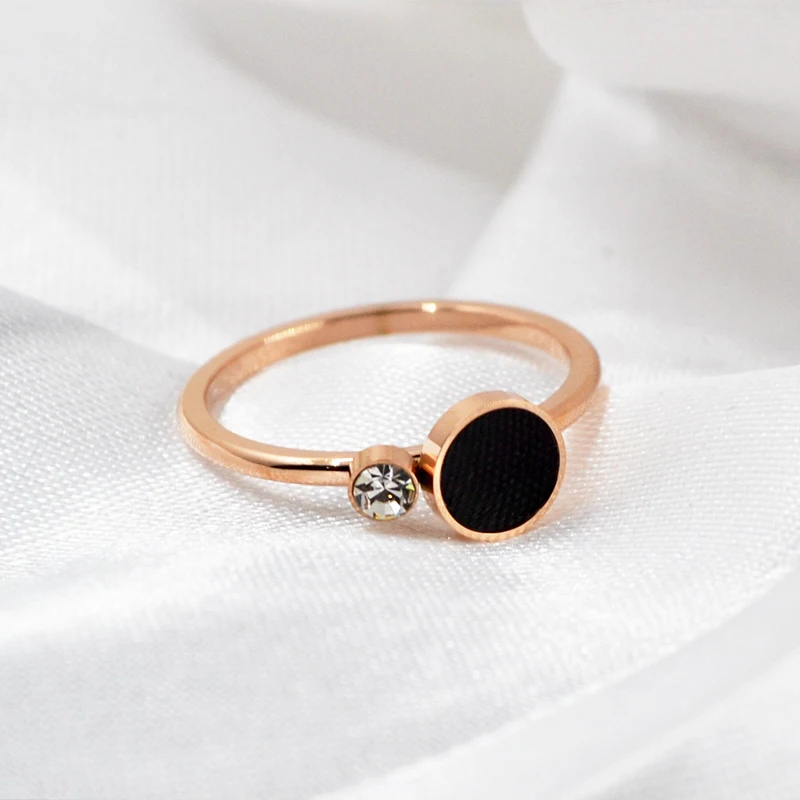 Роскошные Очаровательные кольца из розового золота для женщин элегантное