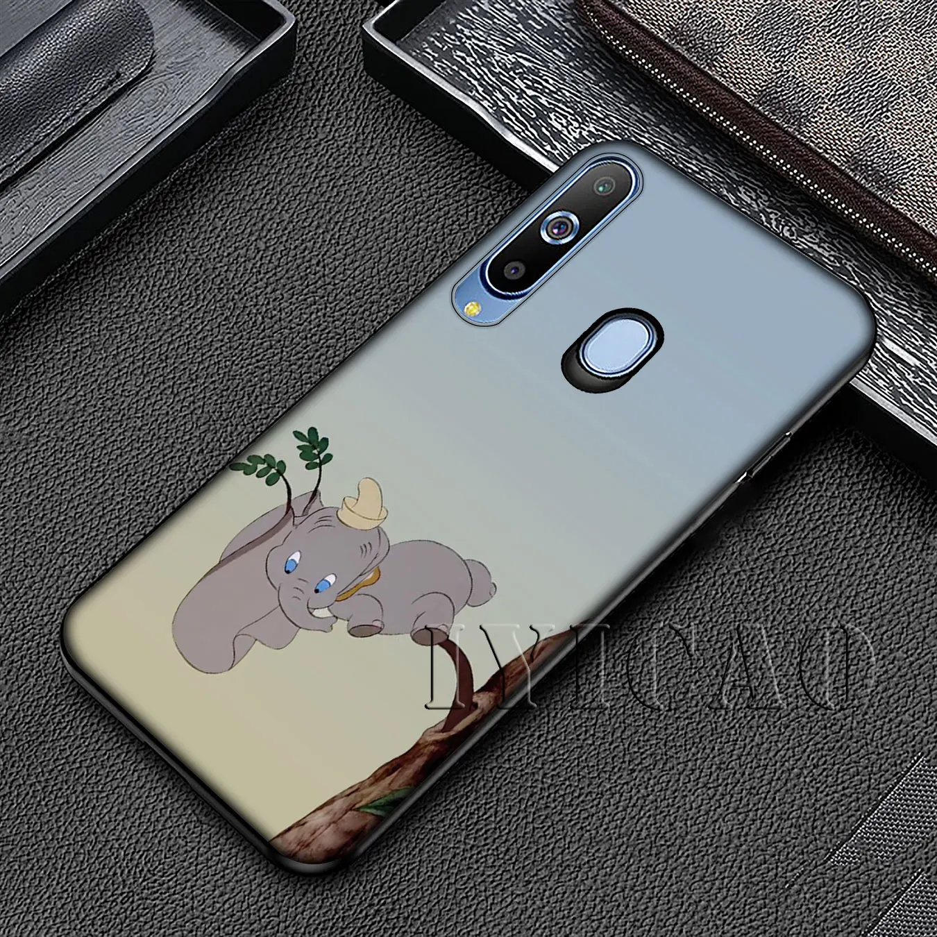 IYICAO анимация Dumbo черный мягкий силиконовый чехол для Samsung Galaxy A70 A60 A50 A40 A30 A20 A10 M10 M20